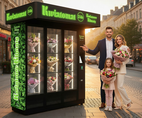 kwiatomaty bialystok 24h kwiatowe klimaty kwiatomat białystok